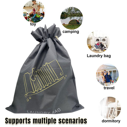 50 PCS Drawstring Laundry Bags Large Non Woven for Travel Hotels