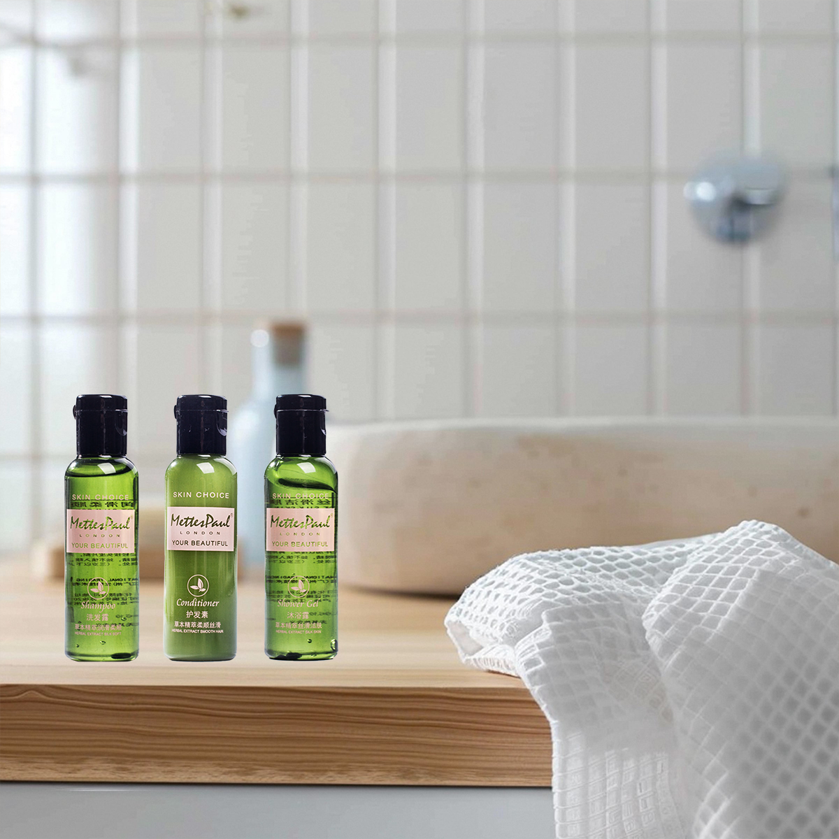 Hotel Toiletry Bottles Shampoo Gel Conditioner 20 Pack