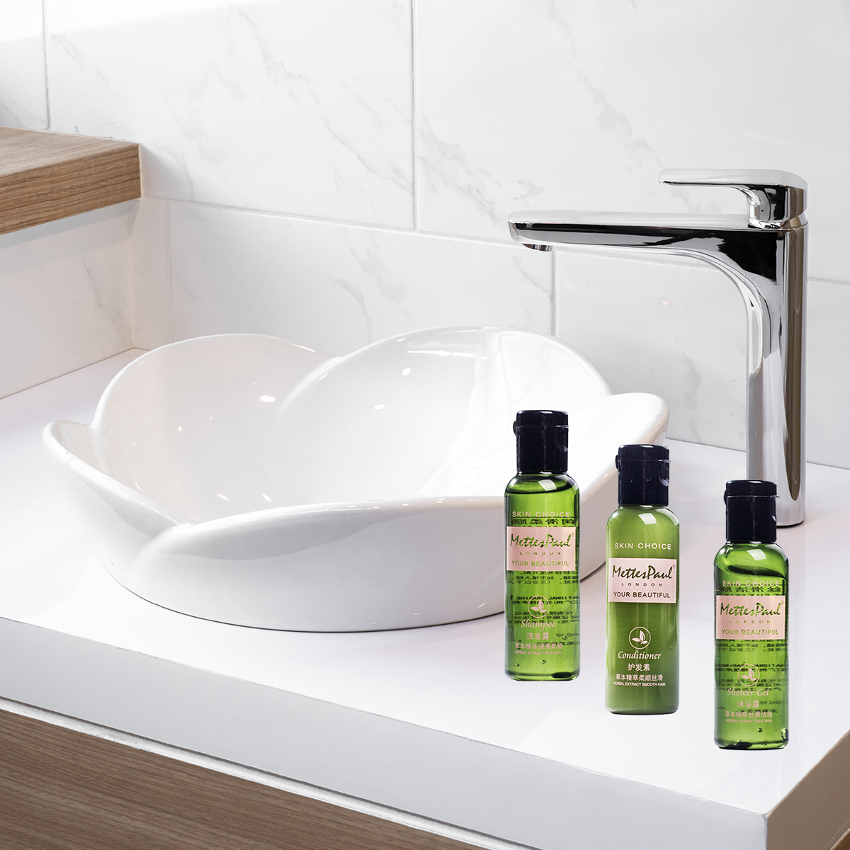 Hotel Toiletry Bottles Shampoo Gel Conditioner 20 Pack