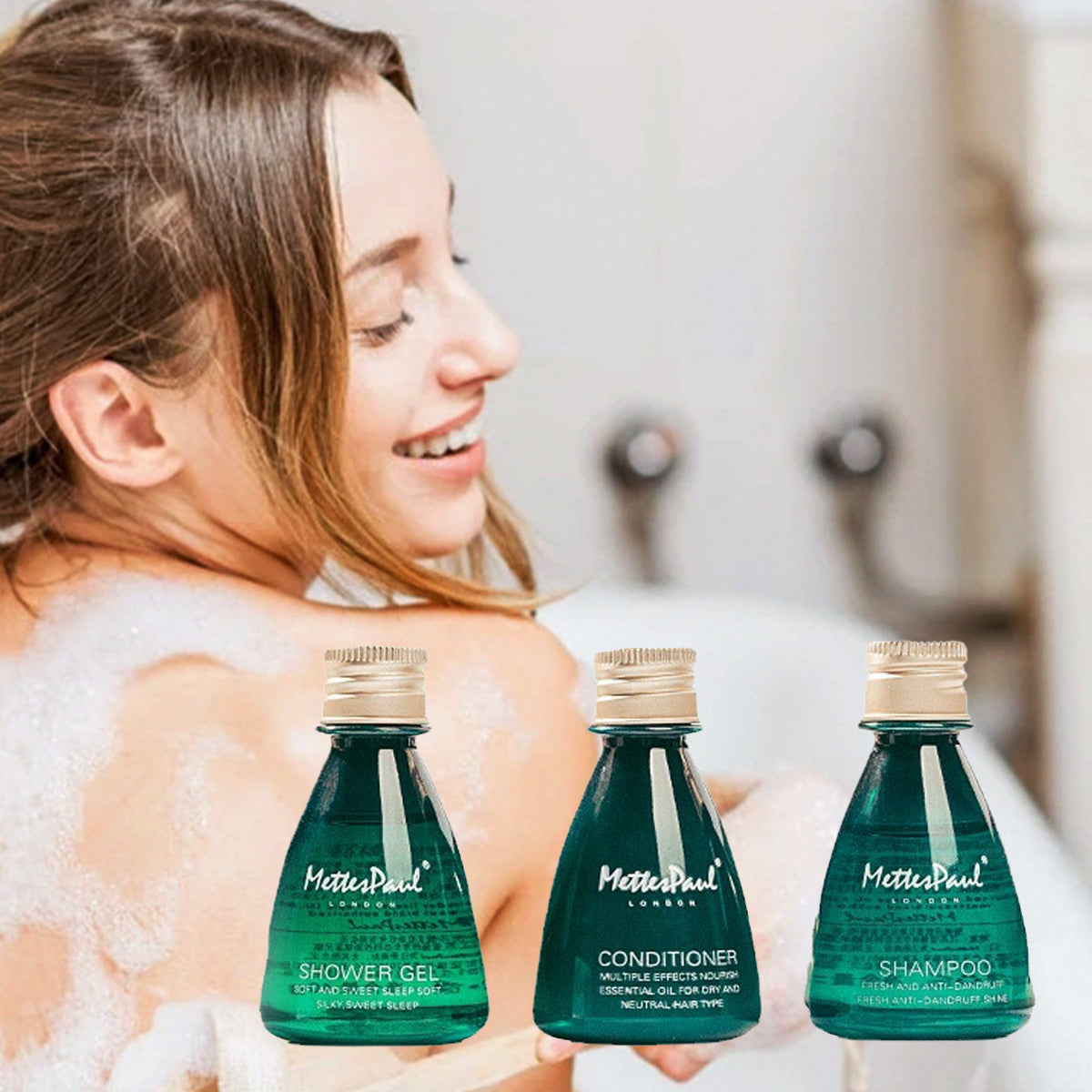 20 Pcs Hotel Travel Toiletry Bottles Shampoo Gel or Conditioner