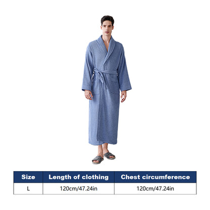 Cotton Bathrobe Quick Dry Absorbent Comfortable for Home Hotel Use