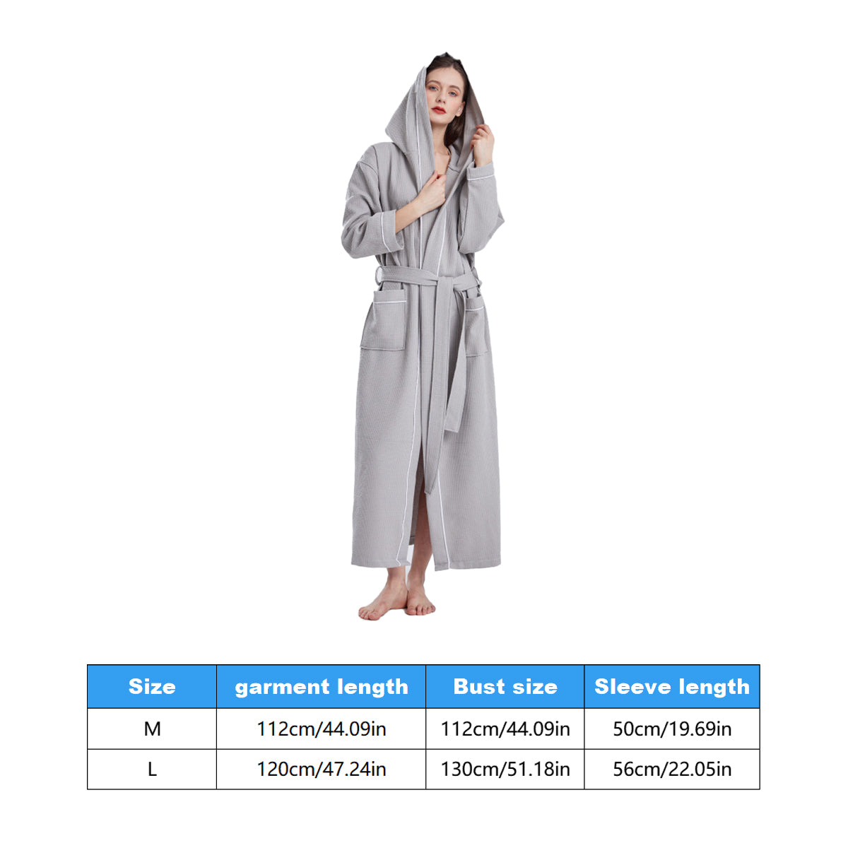 Hooded Bathrobe Quick Dry Absorbent for Daily Home and Hotel Use