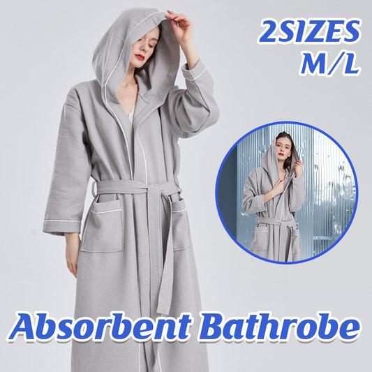Hooded Bathrobe Quick Dry Absorbent for Daily Home and Hotel Use