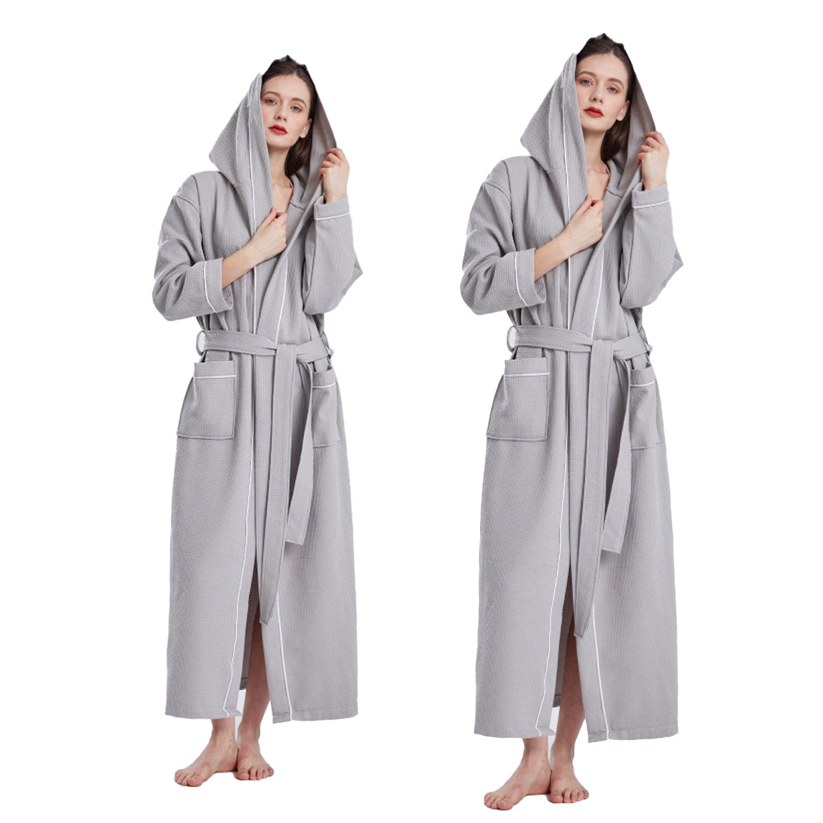 Hooded Bathrobe Quick Dry Absorbent for Daily Home and Hotel Use