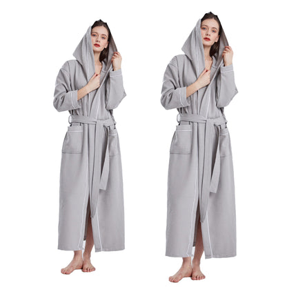Hooded Bathrobe Quick Dry Absorbent for Daily Home and Hotel Use