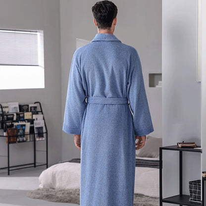 Cotton Bathrobe Quick Dry Absorbent Comfortable for Home Hotel Use