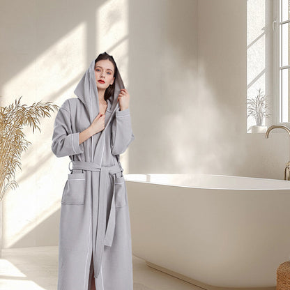 Hooded Bathrobe Quick Dry Absorbent for Daily Home and Hotel Use