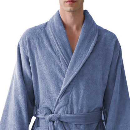 Cotton Bathrobe Quick Dry Absorbent Comfortable for Home Hotel Use