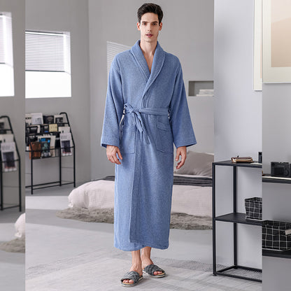 Cotton Bathrobe Quick Dry Absorbent Comfortable for Home Hotel Use