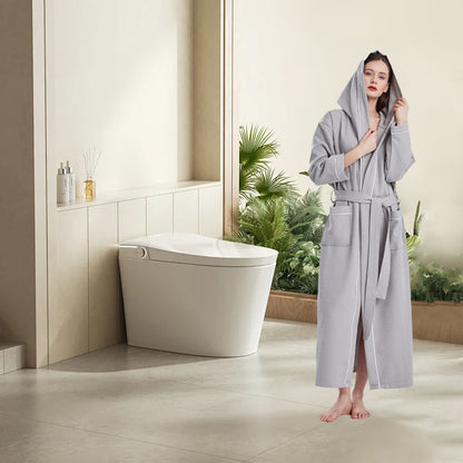 Hooded Bathrobe Quick Dry Absorbent for Daily Home and Hotel Use