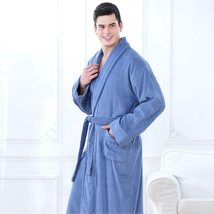 Cotton Bathrobe Quick Dry Absorbent Comfortable for Home Hotel Use