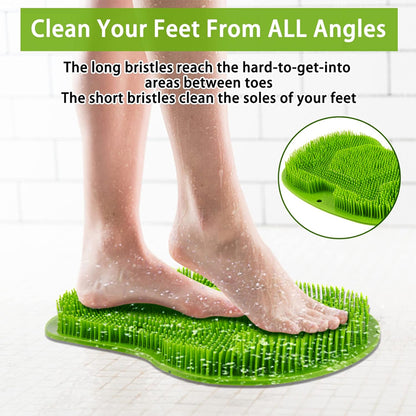 Shower Foot Scrubber Mat with Suction Cups for Exfoliating