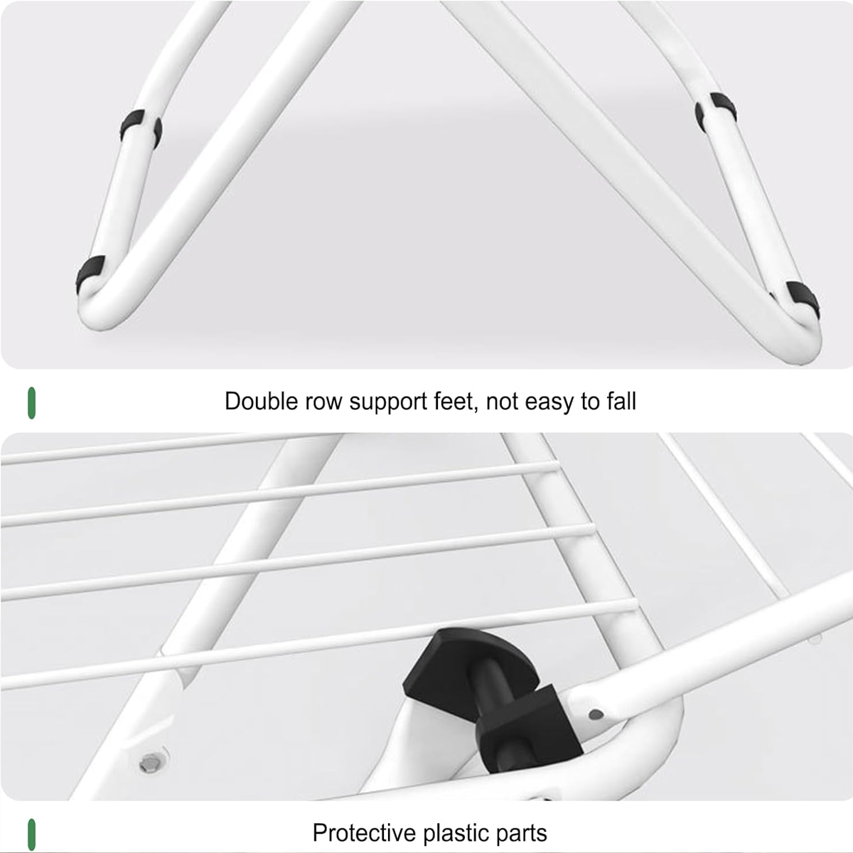 Floor Standing Clothes Drying Rack Foldable Indoor Garment Drying Rack for Laundry