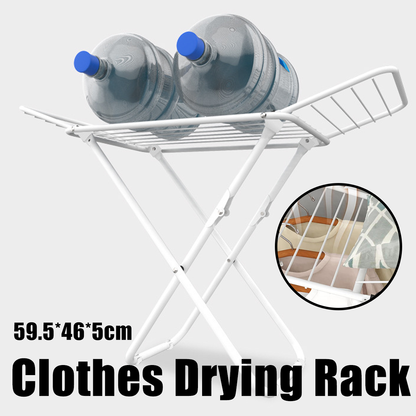 Floor Standing Clothes Drying Rack Foldable Indoor Garment Drying Rack for Laundry