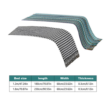 Hotel Houndstooth Bed Skirt Acetate Fabric for 120cm 180cm Beds