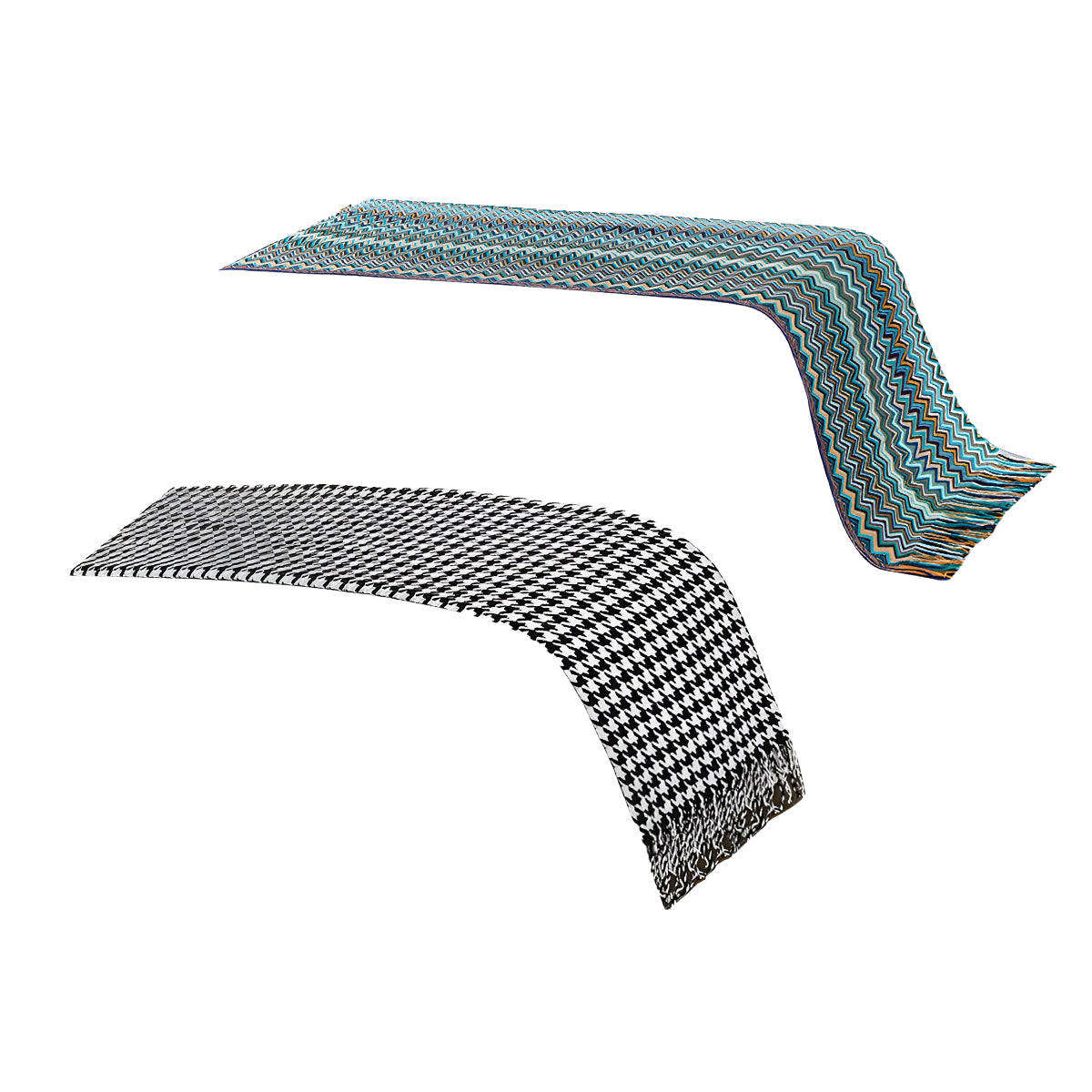 Hotel Houndstooth Bed Skirt Acetate Fabric for 120cm 180cm Beds
