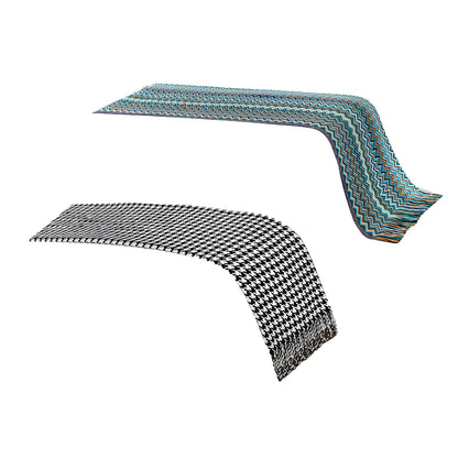 Hotel Houndstooth Bed Skirt Acetate Fabric for 120cm 180cm Beds