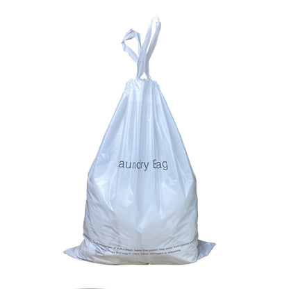 50pcs Disposable Hotel Laundry Bags with Drawstring for Travel and Home