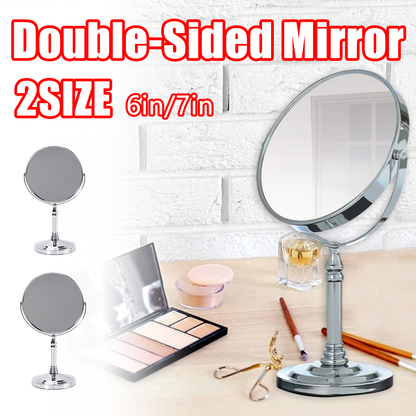 Double Sided Table Top Vanity Mirror Magnifying Cosmetic Mirror