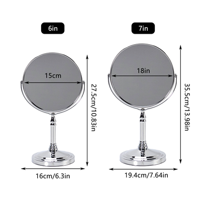 Double Sided Table Top Vanity Mirror Magnifying Cosmetic Mirror