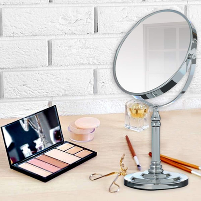 Double Sided Table Top Vanity Mirror Magnifying Cosmetic Mirror