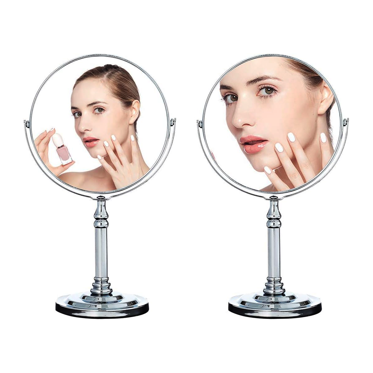 Double Sided Table Top Vanity Mirror Magnifying Cosmetic Mirror