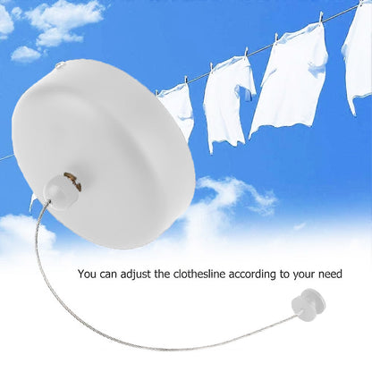 2.8m Stainless Retractable Clothesline Wall Mounted
