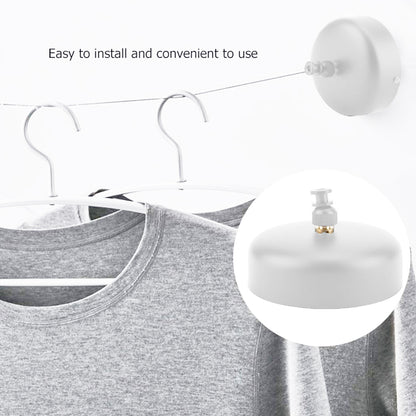 2.8m Stainless Retractable Clothesline Wall Mounted
