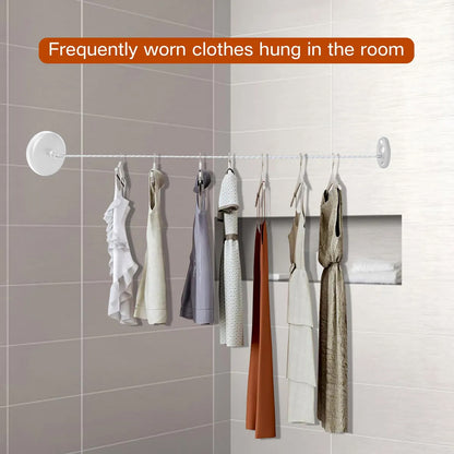 2.8m Stainless Retractable Clothesline Wall Mounted
