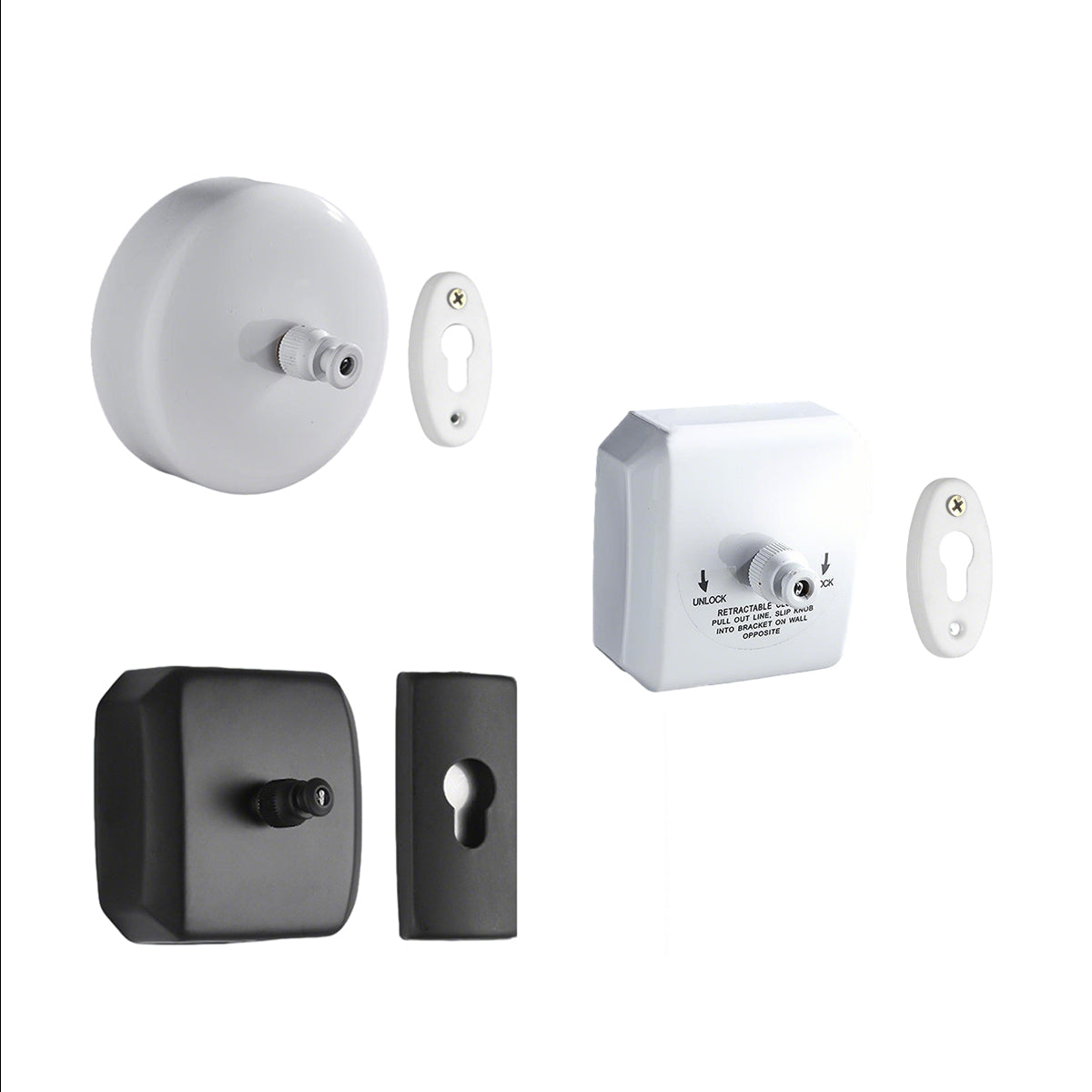 2.8m Stainless Retractable Clothesline Wall Mounted