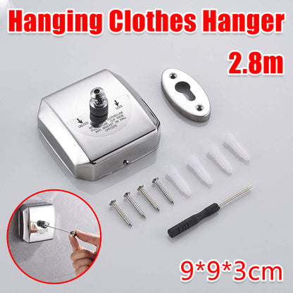Retractable Indoor Clothesline 2.8m Stainless Steel Wire