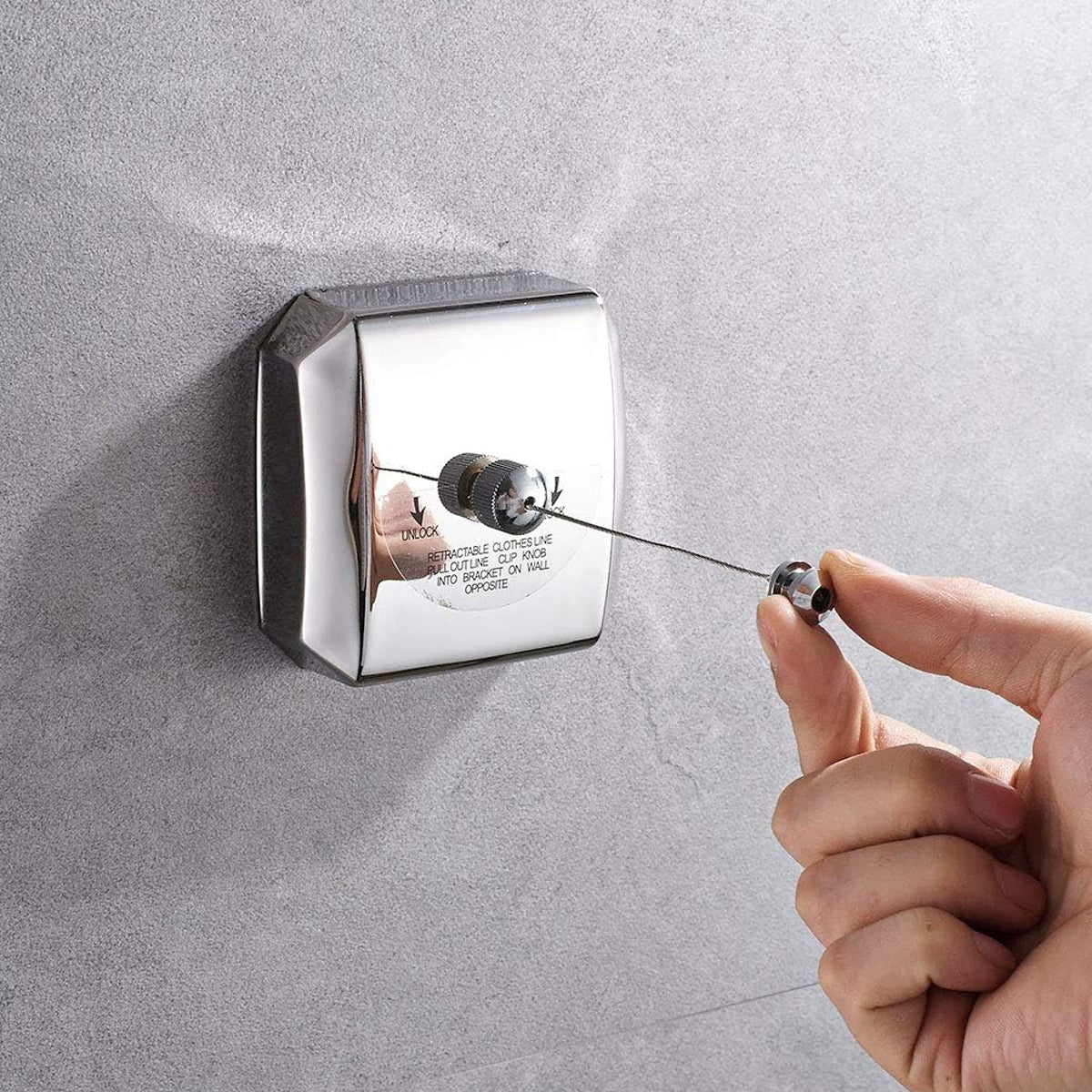 Retractable Indoor Clothesline 2.8m Stainless Steel Wire