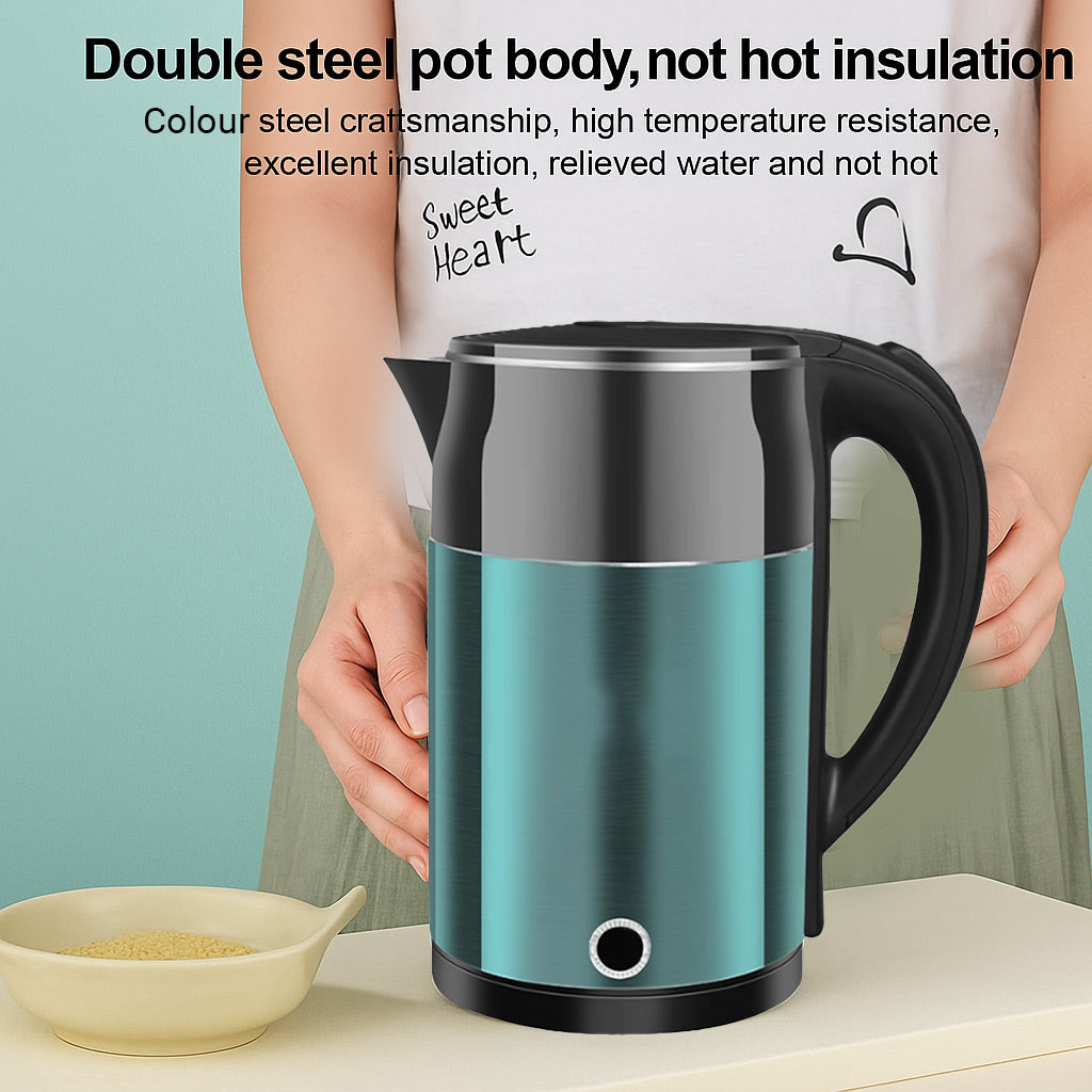 2L Smart Stainless Steel Electric Kettle with Cool Touch Body