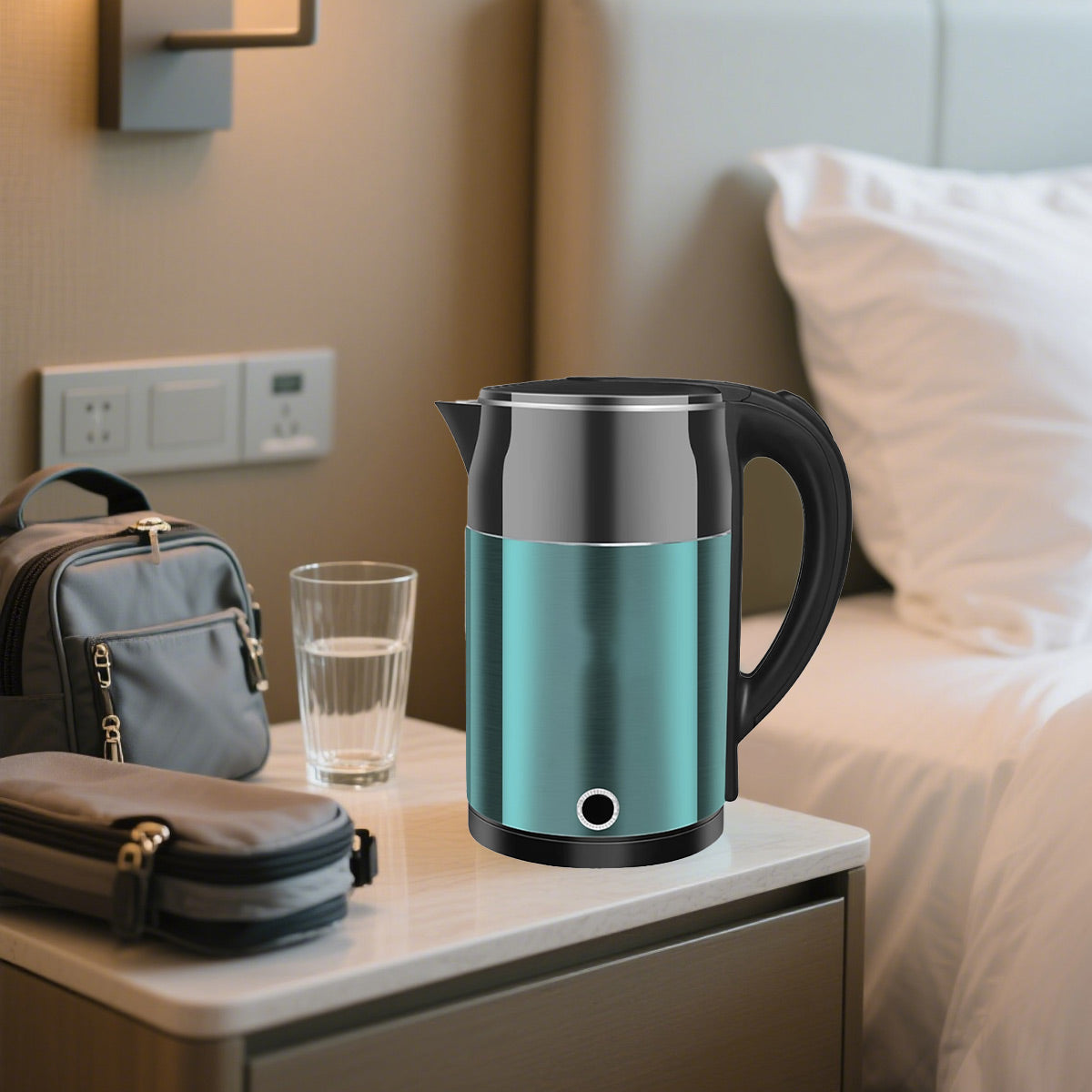 2L Smart Stainless Steel Electric Kettle with Cool Touch Body