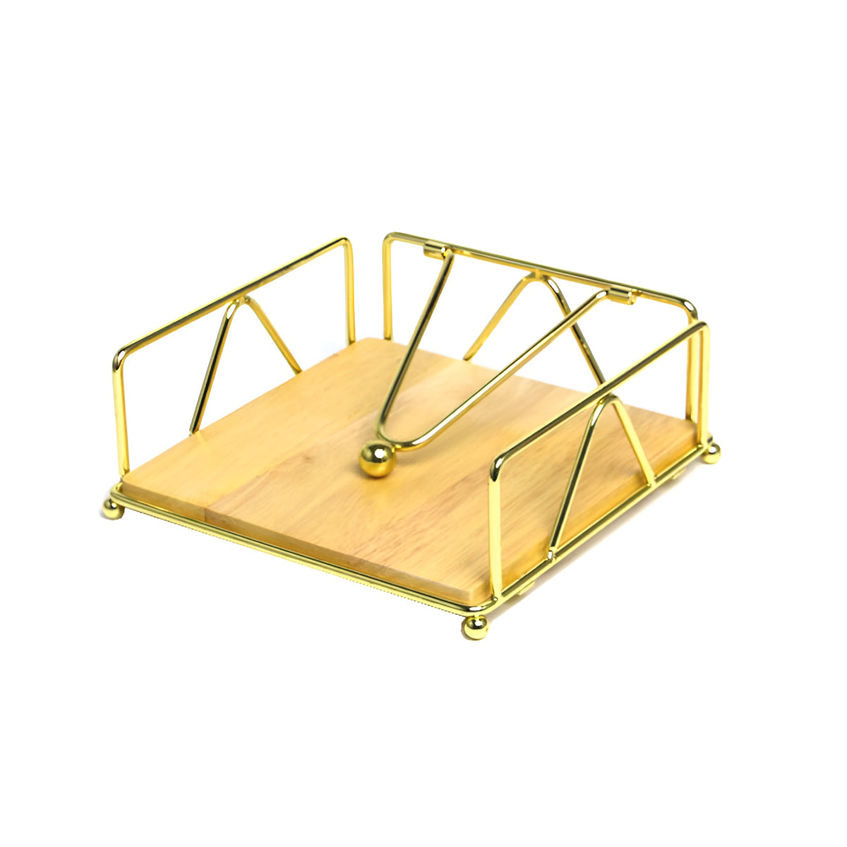 Wrought Iron Napkin Holder Square Serviette Rack Organiser Kitchen Serving Bar
