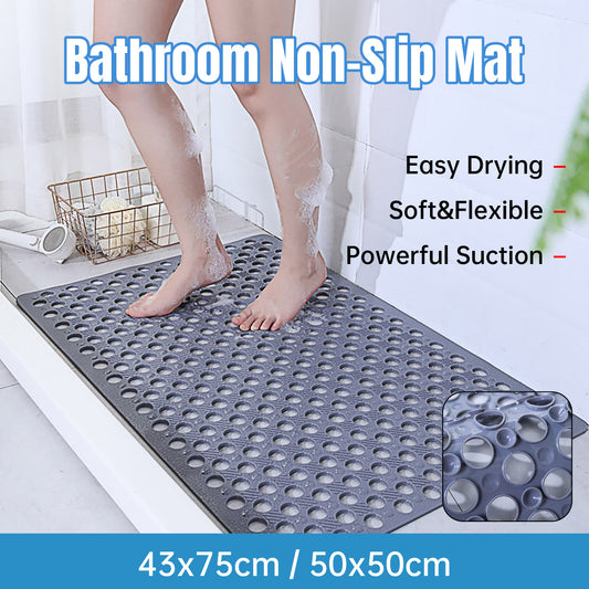 Non Slip PVC Shower Mat with Suction Cups for Bathroom Safety
