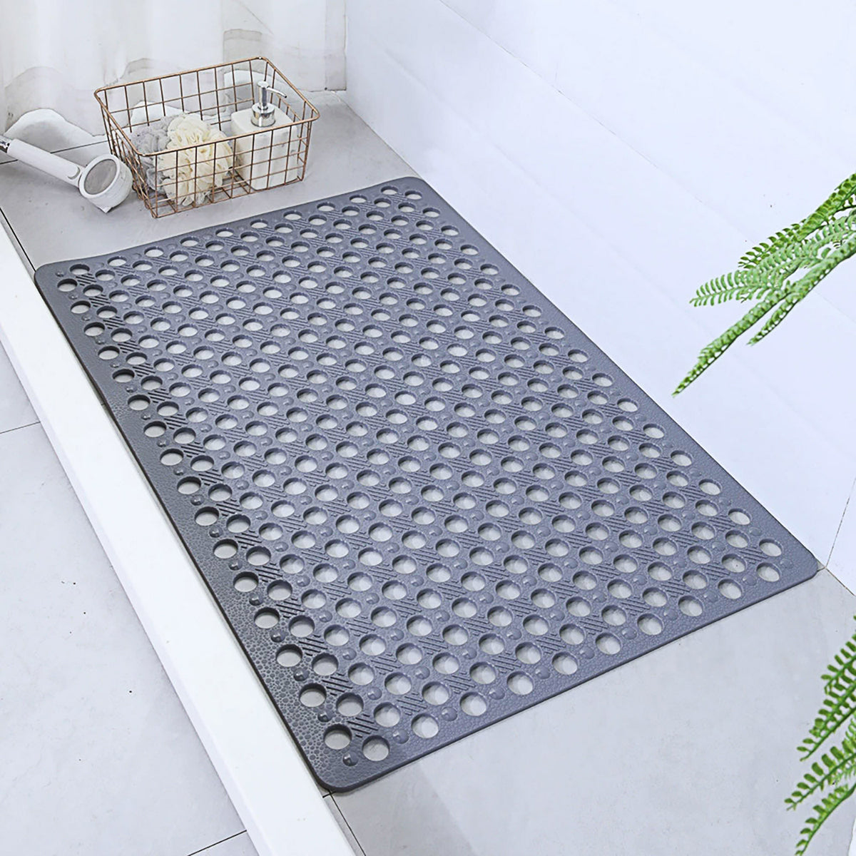 Non Slip PVC Shower Mat with Suction Cups for Bathroom Safety