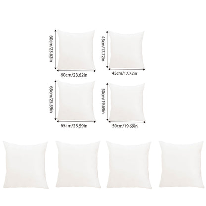 2pcs High Quality Square Pillow Inserts Soft Cushion Fillers Hotel Grade Use