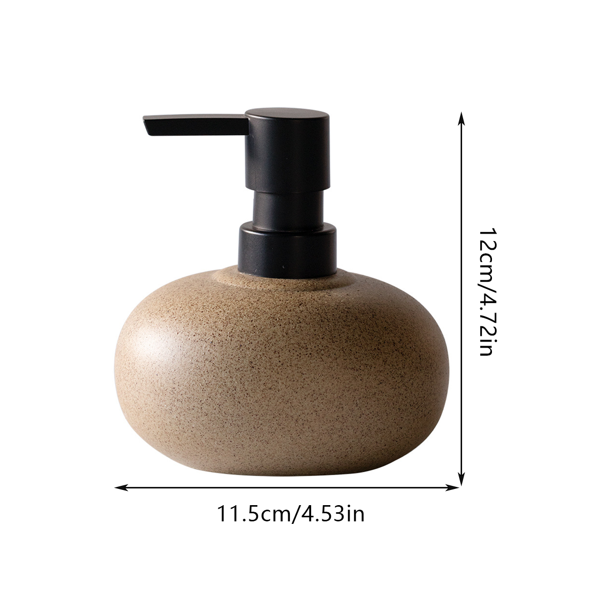 Reusable Ceramic Pump Bottle for Shampoo Lotion Soap Conditioner Travel Set