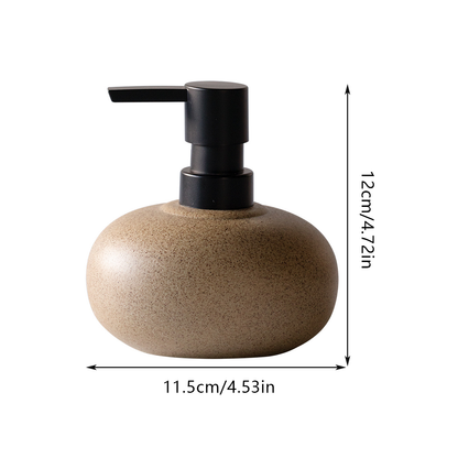Reusable Ceramic Pump Bottle for Shampoo Lotion Soap Conditioner Travel Set
