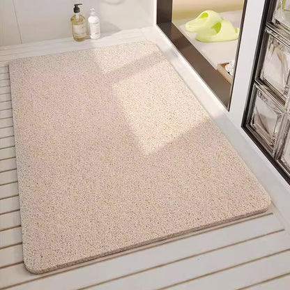 Waterproof Non Slip PVC Bathroom Mat Soft Washable Floor Rug