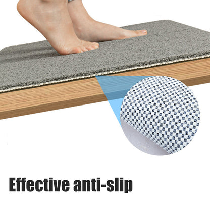 Waterproof Non Slip PVC Bathroom Mat Soft Washable Floor Rug