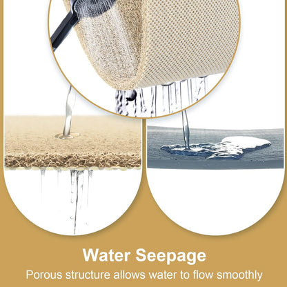 Waterproof Non Slip PVC Bathroom Mat Soft Washable Floor Rug