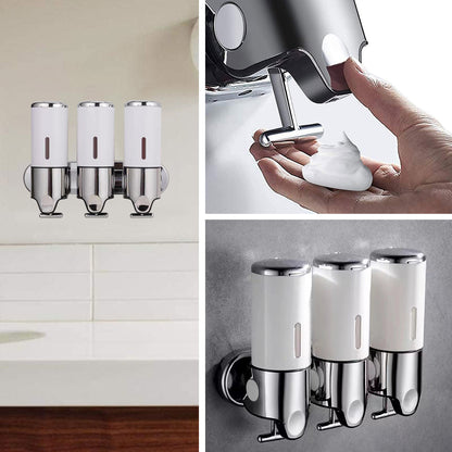 Hotel Wall Mounted Soap Dispenser with Level Window in White