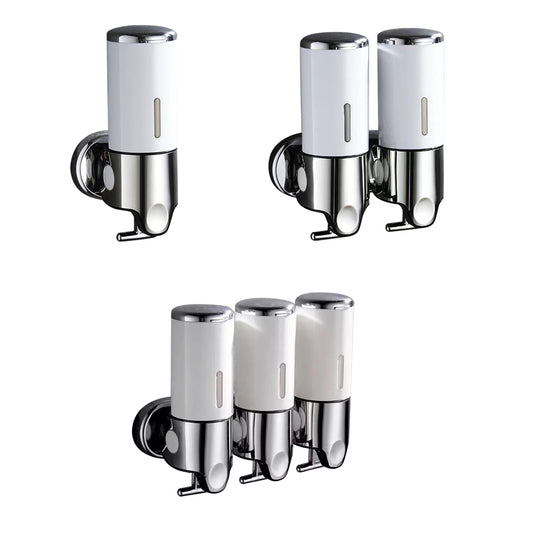 Hotel Wall Mounted Soap Dispenser with Level Window in White