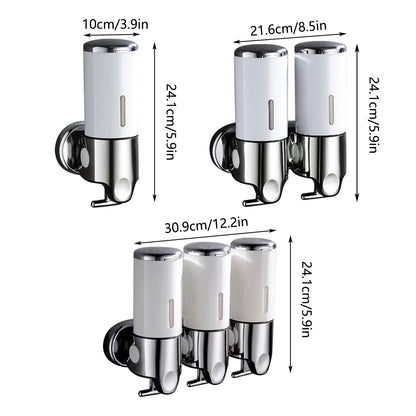 Hotel Wall Mounted Soap Dispenser with Level Window in White