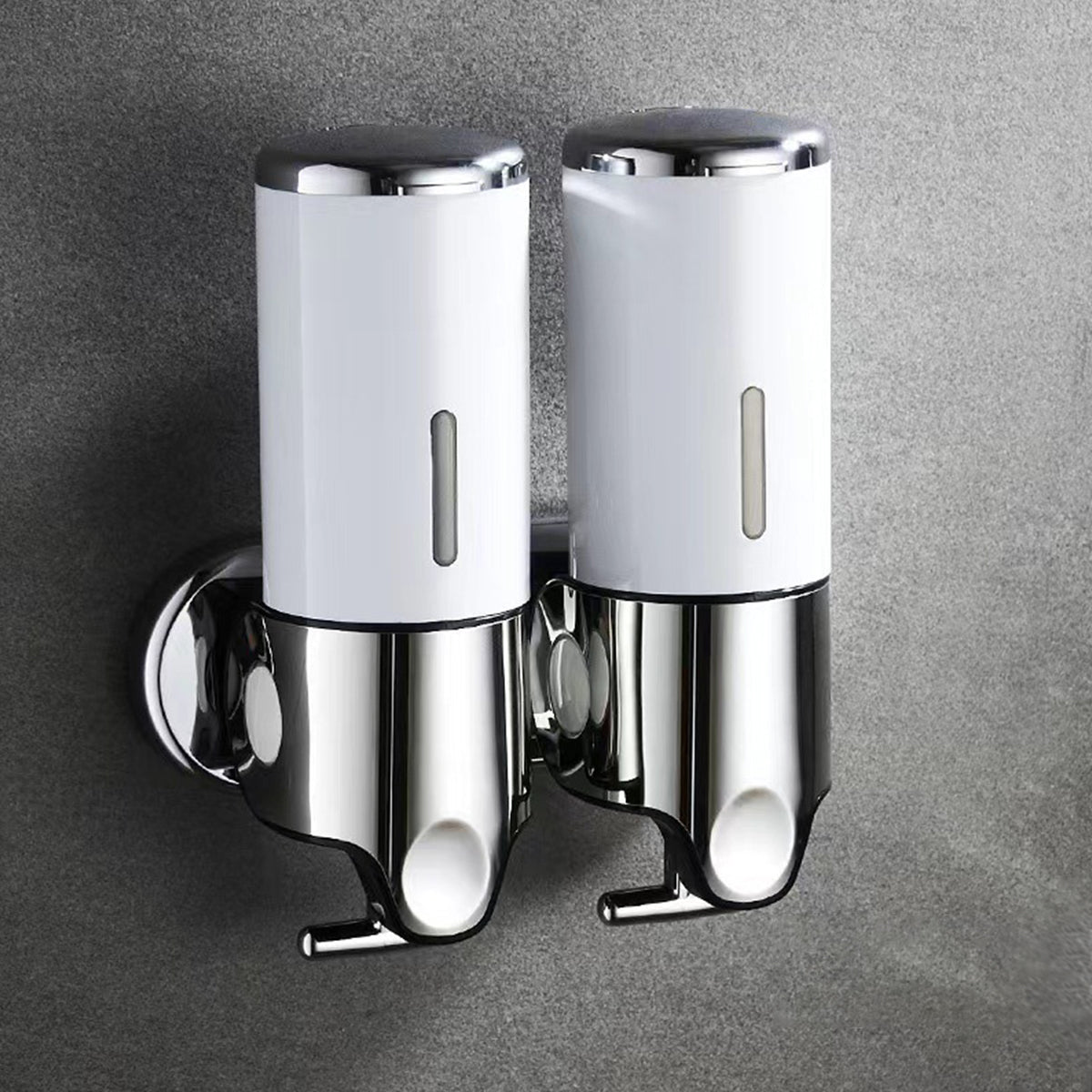 Hotel Wall Mounted Soap Dispenser with Level Window in White