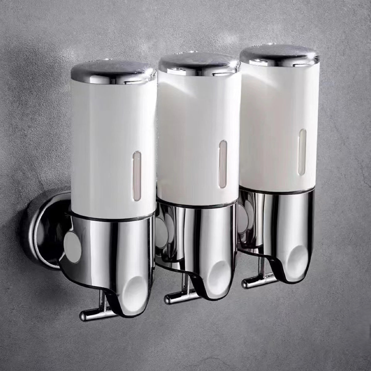Hotel Wall Mounted Soap Dispenser with Level Window in White