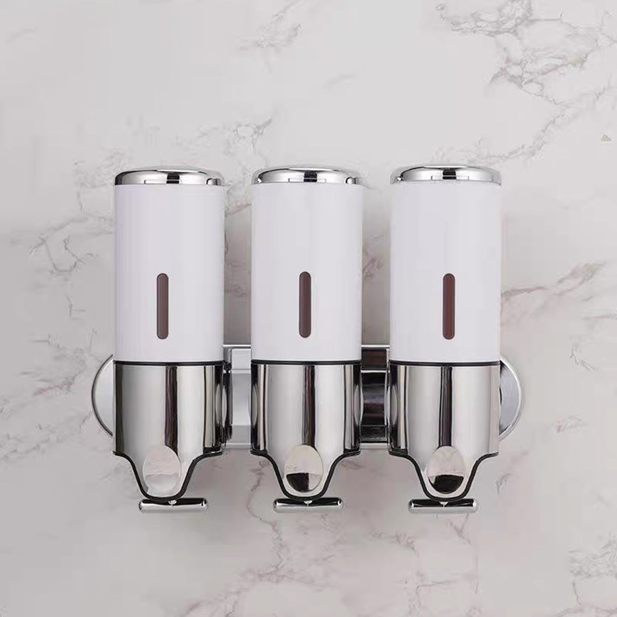 Hotel Wall Mounted Soap Dispenser with Level Window in White