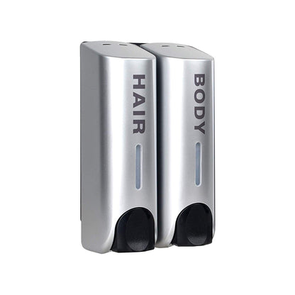 3 Chamber Options Wall Mounted Soap Dispenser in Silver